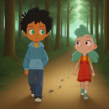 Max and Nikki (Camp Camp) pony/illust Illustrious