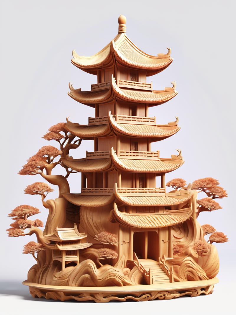 木雕艺术 | woodcarving SDXL image by wtl196544579