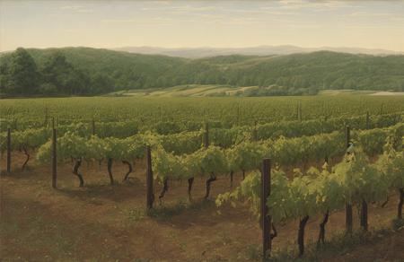 style of Wayne Barlowe, thicket ,field ,boscage ,arboretum ,vineyard ,plot ,