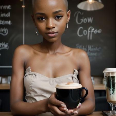 Anne at the coffee shop