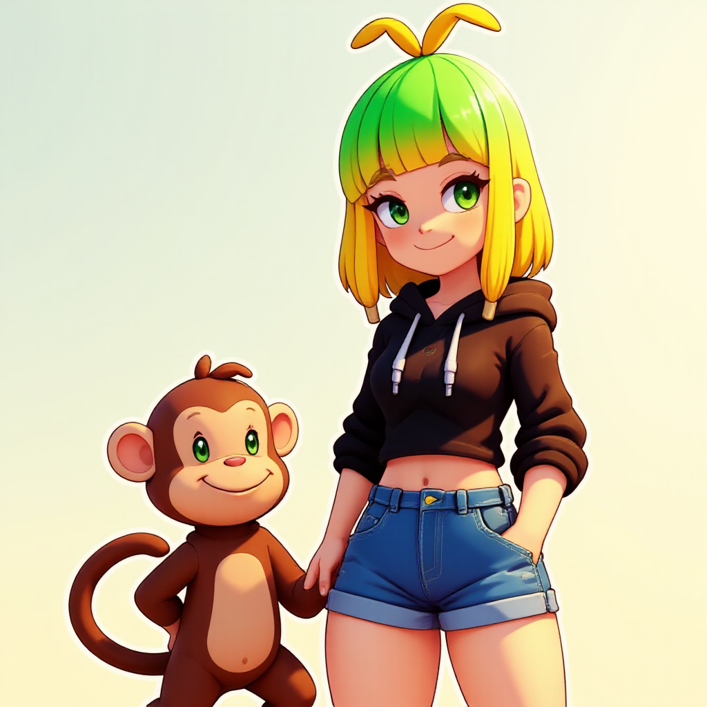 b4nch4n_pixar_disney_3d_style_digital_illustration_of_b4nch4n_wearing_a_brown_hoodie__a_black_croptop_and_denim_shorts___soft_sunlight_illuminates_her_face__completing_her_wide_smile__sh_117127310.png
