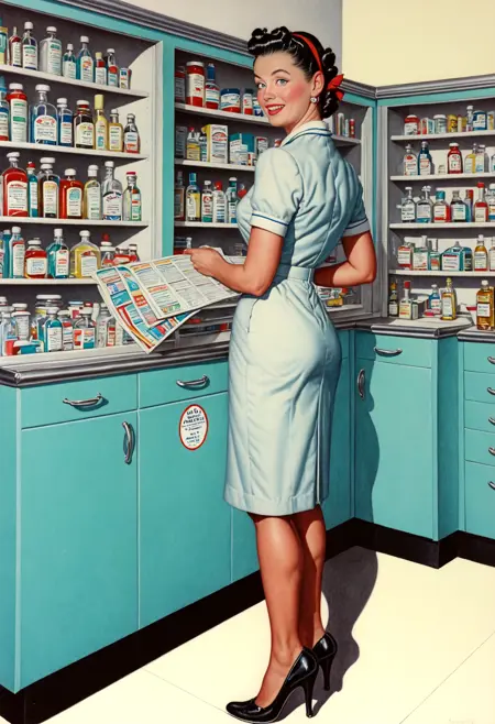 1950s-style Pin-ups wildcard collection