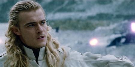 A photo of  (orlandobloom:.8) ((wearing a white space admirals uniform)), (((curly ringlet blonde hair))) on a spaceship bridge, dynamic pose, rim lighting, dramatic lighting, bokeh, actionhelper, aslanscifi-v1, (DaveSpaceFour)