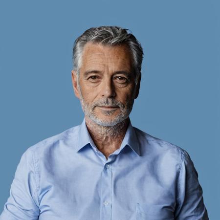 thispersondoesnotexist, solo, portrait, blue background, simple background, grey background