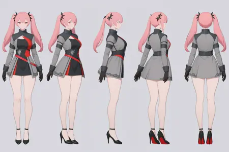 XL Charturn, Multi-View, Turnaround, Model Sheet, Character Design