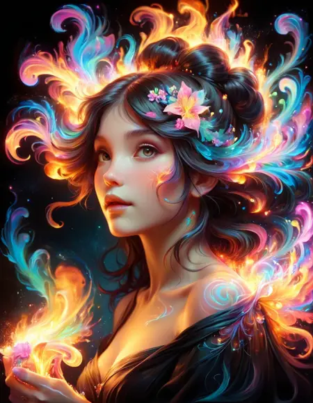 Methanol flames [SDXL]