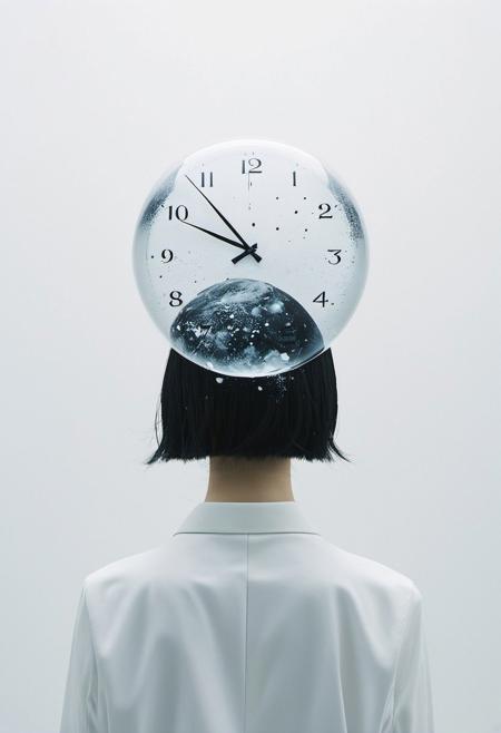title: losing my mind, mind fading away, ((japanese minimalism)), Minimal, liminal space, time is melting, fading away, head exploding