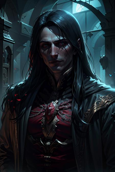 Strahd von Zarovich, vampire, long hair