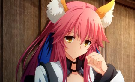 ufotable screen cap, tamamo \(fate\), solo, portrait, <lora:style-ufotable:0.8>