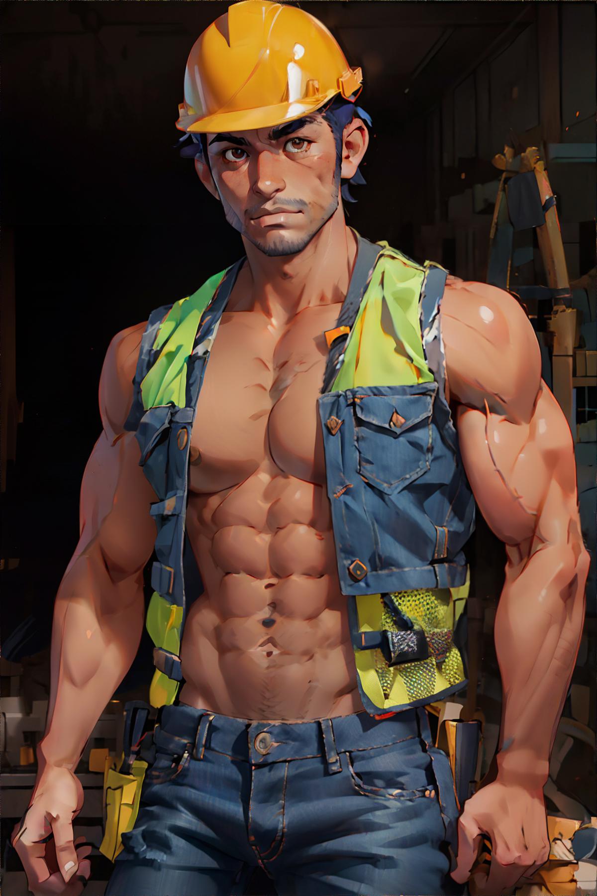 Sexy Construction Worker image by omgbecky