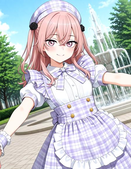 Idol Checkered Maid Dress - Illu v1.0