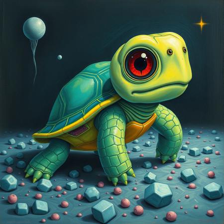 surreal squirtle