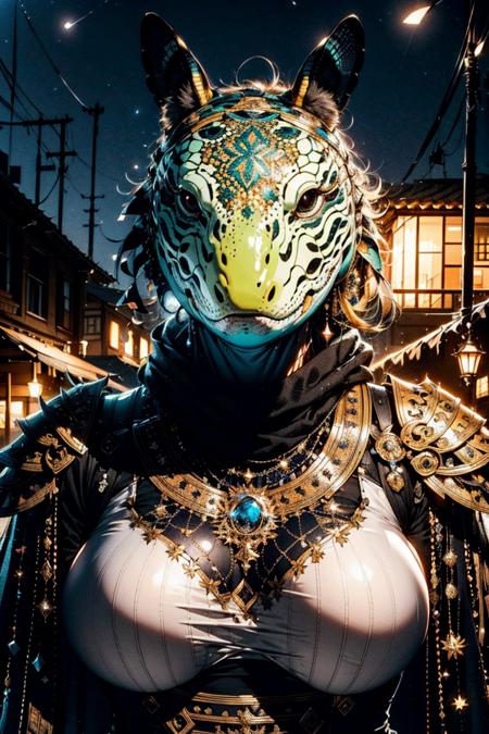 <lora:noface robot V6:0.8>,nofaceanimal,Red-Eared Slider,cable,science fiction,upper_body,night sky,high-cut_armor,, edge quality, perspective silhouette, 8k, best quality, masterpiece, extremely detailed, rule of thirds, photorealistic, superb, HDR, high resolution, sharp focus, photorealistic rendering, extremely detailed description, professional, gorgeous and intricate detail,