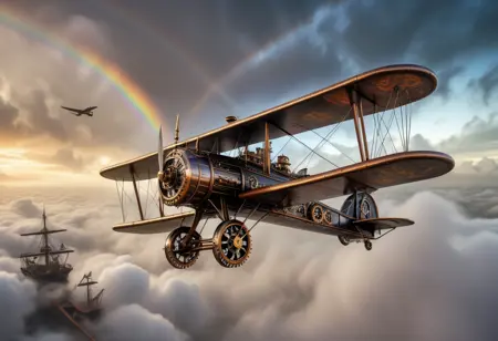 Dynamic Wildcard - steampunk aircraft unleashed