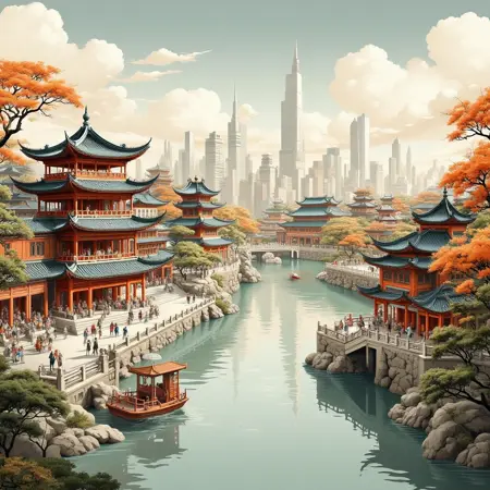 A_Traditional Chinese Architecture_Ancient Architecture Scene Generation