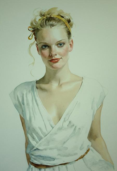 Facial expression style, (watercolor:1.3), (Gil Elvgren:1.1), ((clever pirate)) Greek female (cute:1.4), (sagging empty breasts:0.7), (Andrew Wyeth:0.4)