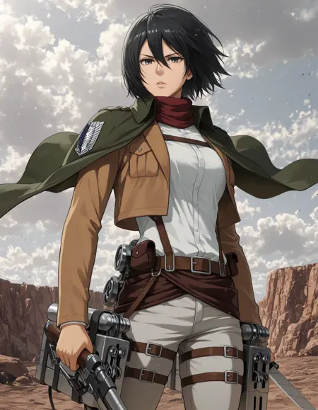 Mikasa Ackerman (ミカサ・アッカーマン) | Attack on Titan | Anime / Manga Character | IllustriousXL