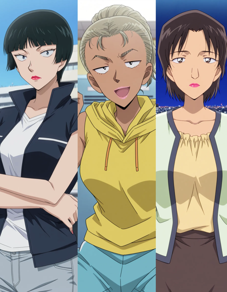 Detective Conan 名探偵コナン Episode545&546 Women - Haruka Kawai 川相 晴華/ Rumi Hando 半藤 留美/ Yasue Taira 平良靖枝 Haruka Kawai