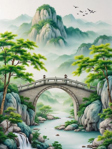 DE_Chinese Style Landscape_Landscape Painting Generation v1.0