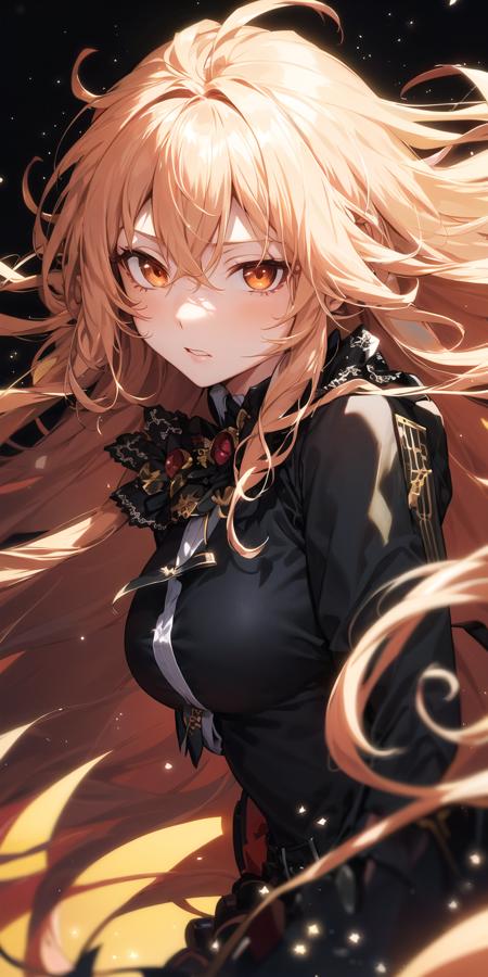 <lora:apstyle:0.5> apstyle
masterpiece best quality 1girl 
long hair (messy hair floating :1.25) severe flow
night dark 
black background black
upper body  looking at viewer