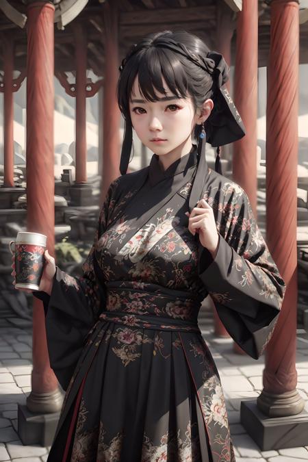 {high quality}, octane render, Ultra HD, depth of field, epic, cinematic, ancient China, 
1girl, cute face, solo, 
feiyufu, <lora:飞鱼服FeiYuFuV3:0.9>