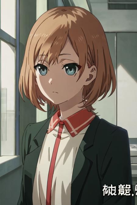 miyamori_aoi_shirobako short_hair, brown_hair, blue_eyes