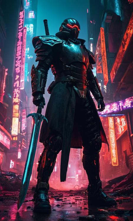 cinematic still 1man, ultra greatsword, neon city, futuristic setting, badass, corpses and blood on the ground, epic, ((cyberpunk)), cataclysmic, absurdres, best quality, digital art style . emotional, harmonious, vignette, 4k epic detailed, shot on kodak, 35mm photo, sharp focus, high budget, cinemascope, moody, epic, gorgeous, film grain, grainy, dark cyberpunk illustration of brutal 1man, ultra greatsword, neon city, futuristic setting, badass, corpses and blood on the ground, epic, ((cyberpunk)), cataclysmic, absurdres, best quality, digital art style in a world without hope, ruled by ruthless criminal corporations. best quality, high resolution, 1man, ultra greatsword, neon city, futuristic setting, badass, corpses and blood on the ground, epic, ((cyberpunk)), cataclysmic, absurdres, best quality, digital art style, sharp focus, cinematic, dynamic composition, highly detailed, atmosphere, rich vivid colors, ambient background, beautiful, intricate, very inspirational, glowing, magical, scenic
