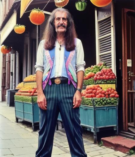 (standing:1.5) , masterpiece Pencil painting, surreal, Morbid Gypsy baris_manco, Volunteering, Fruit-Flavored hair, Venusian atmosphere background, summer city street, Flustered, insane details, Voxel Art, Indirect light, F/1.8, Pastel Colors, Rule of Thirds, sgraffito, beautiful, Highres, [art by Bob Eggleton|art by Andy Fairhurst|art by Dave Dorman],  <lora:baris_manco-000007:0.9>