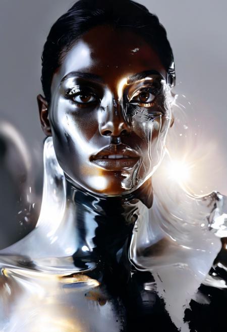 Imagine diamond-like caustic light shining on a black model,strong contrast,high-end feel,fashion cover,<lora:Jelena Kevicæµéè²å½©æç»é£æ ¼_v4.0>,acid art,white background,film photography,liquid metal,<lora:ArienSDXL-è²å½©æ¦å¿µåçº§ç³»å(æç»­æ´æ°)_glowing colors(è²å½©èºæ¯å¢å¼º):1>,<lora:ç²ç ºè´¨æåå¡å é£XLçæ¬:1>,