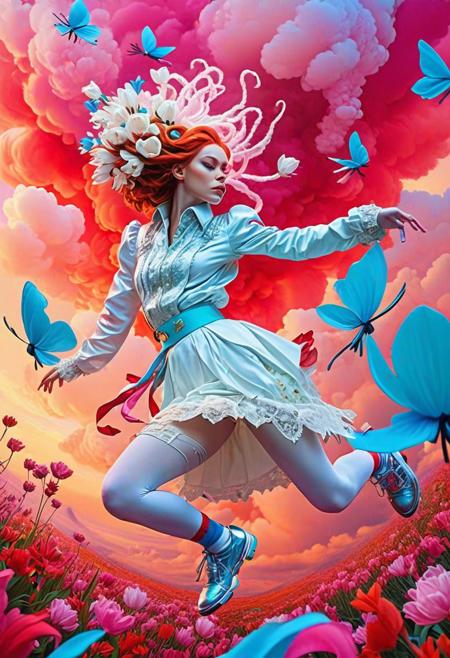(anthropomorphic monkeys, band, 3 monkeys, long dreadlocks, gangsta rapper:1.5),Dynamic view of cute shirt, pleaded short skirt, thigh high socks, arched back, classroom, dynamic pose:1.5, dutch angle, sideview a holographic magical astronaut, detailed frame, painting looks to be life like, hanging on a wall, magical multicolored ink, high quality, imagination, 8k, fantasy art, vivid magical colors  hyper realistic and highly detailed, by Annie Leibovitz and Sachin Teng, panoramic wide angle shot of an phenomenally beautiful otherworldly landscape, famous artwork by (vincent chong:1.1)  milky way, love, heart, red hair, stunning white dress, white lace gloves, white flowers, white tulips, floral decoratate details  atom bomb explosion by van gogh colourful, pink, blue, black, red, trippy psychedelic style Ombre _james jean, floating female figure made of ribbons, smoke, in the sky, colorful and vibrant, mystical colors, contemporary impressionism, yanjun cheng portrait painting, iridescent painting,james jean, floating deer figure made of butterfly, smoke, in the sky, colorful and vibrant, mysti