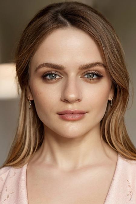 1girl, solo, face, portrait of woman, smirk, female focus, photorealistic, soft colors, masterpiece, high quality, (high detailed skin:1.1)
 <lora:joey_king_lora_v01:1> joey99