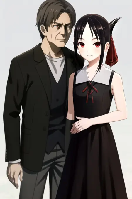 Papa Shirogane x Kaguya Shinomiya (Kaguya-sama Love is War)