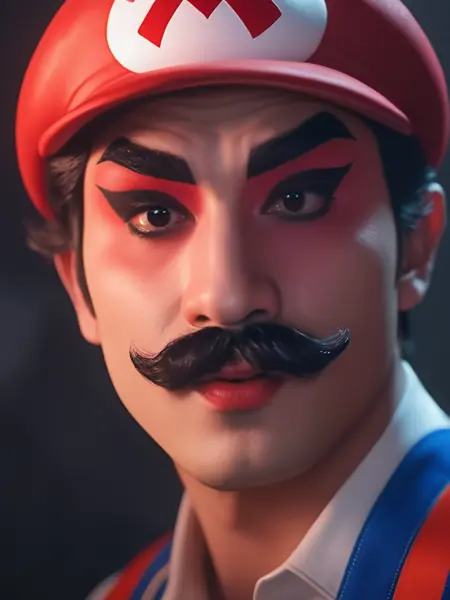 Farewell My Concubine Makeup Style [SDXL]