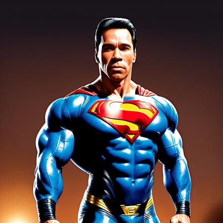 comic illustration of mylvestre in the style of jim lee, 1boy, superman abs, bara, black hair, blue bodysuit, blue eyes, bodysuit, cape, closed mouth, crossed arms, large pectorals, male focus, muscular, muscular male, pectoral lift, pectorals, red cape, short hair, simple background, solo, superhero, upper body , ((masterpiece)) <lora:jim_lee_offset:1>