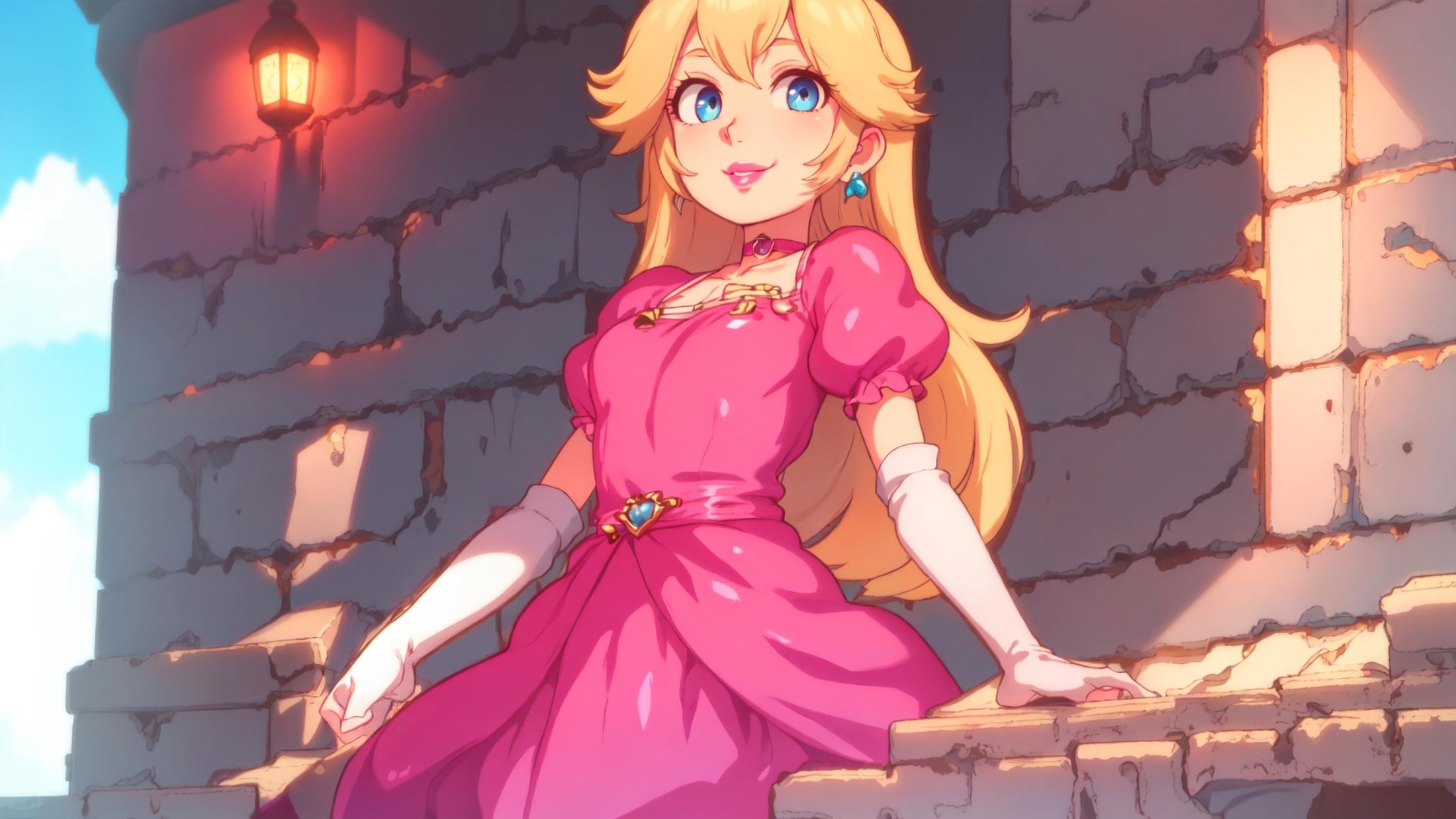 princess peach - The Super Mario Bros. Movie - movie like image by marusame