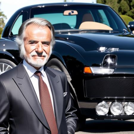 photo of old man dressed with a suit, detailed face, high quality, full body, standing around a luxury car, 8k   <lyco:locon_perfecteyes_v1_from_v1_64_32:0.75> <lora:menem:1>