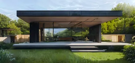 Landscape architecture Design 会客厅式景观建筑(Landscape-Oriented Rendering Algorithm) 