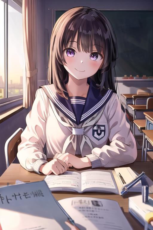 POV studying with your waifu image by Yumakono