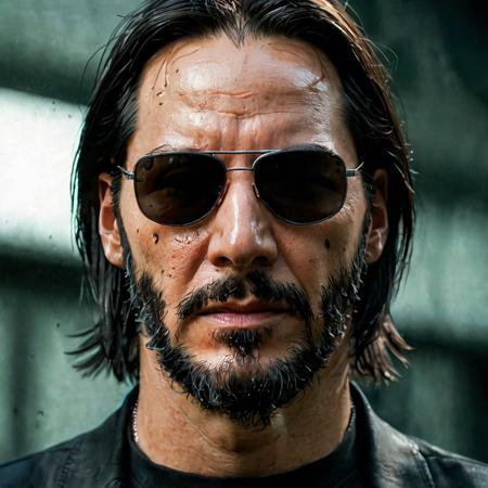 impactful paint of Keanu Reeves as Neo of Matrix with sunnglasses  <lora:The_Pulp_Session:0.8>,    highly detailed,   8k,   sharp,  professional, clear,   high contrast, high saturated, , vivid deep blacks, crystal clear