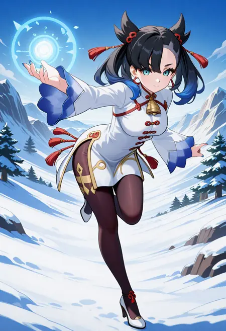 Marnyu: Spikemuth Adeptus (Marnie x Ganyu) (Pokemon x Genshin) [ZIT & IL]