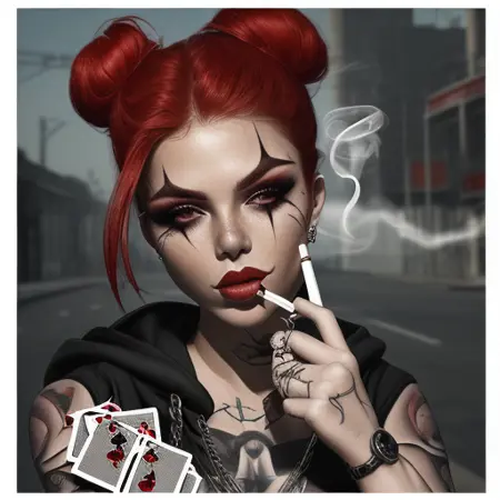 Chicana Clown Girl