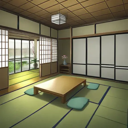 Japanese-Style Room|Animagine・(IL)