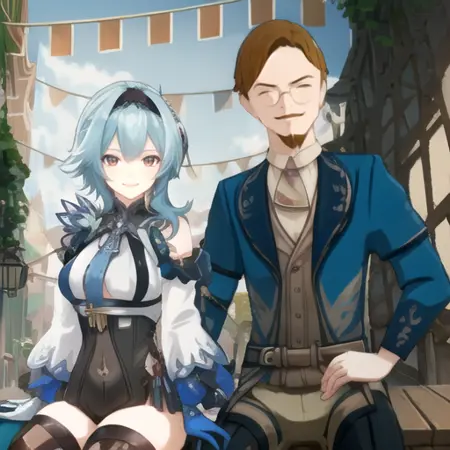 Schubert Lawrence x Eula Lawrence (Genshin Impact)
