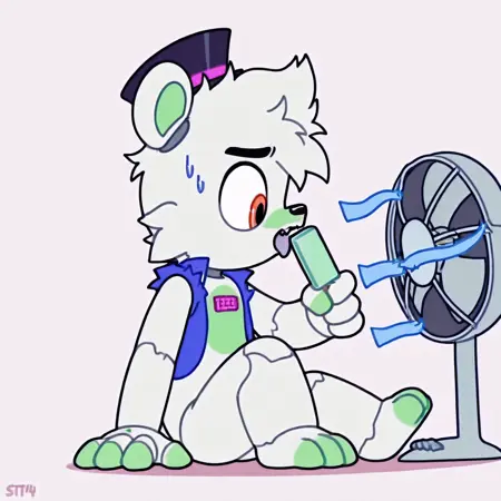 Chillin with the Fan  (Concept) | LoRA [IL]