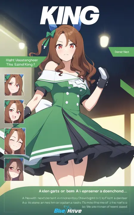 BAProfileXL | Blue Archive Profile Poster Concept LoRA XL | Base on Animagine XL V3