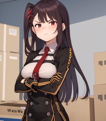 warehouse, wa2000, (wa2000Normal:1.1), (pout:1.1), crossed arms, 
<lora:Wa2000:1> <lora:Wa2000Normal_Costume:1>