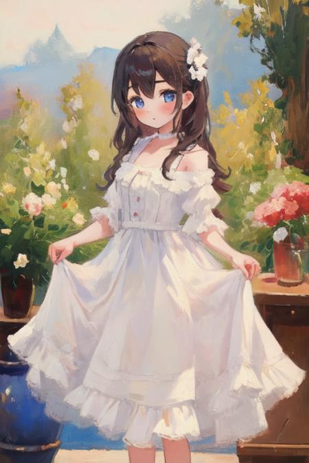 masterpiece,1girl <lora:oil_painting_v1:1>, best_quality, 1girl