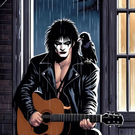 The Crow comic style XL + SD1.5