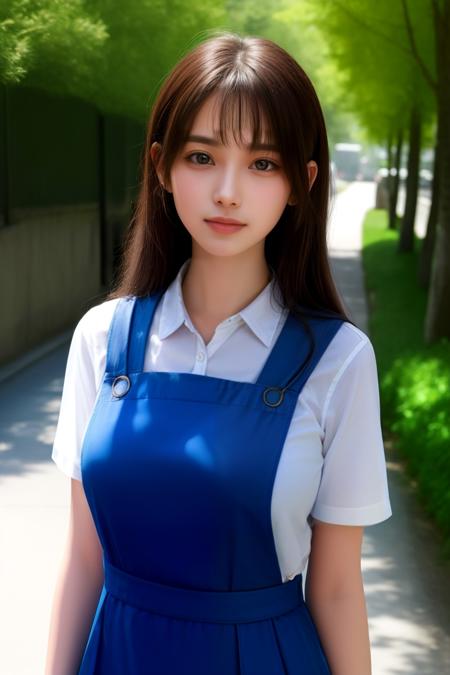 1girl, large_breasts,long_hair,
blue_pinafore
scenery, 
<lora:image_compositionLoCon:0.35> 
<lora:Breasts Adjustment:0.35>
<lora:malaysia school uniform-v2-15:0.5>