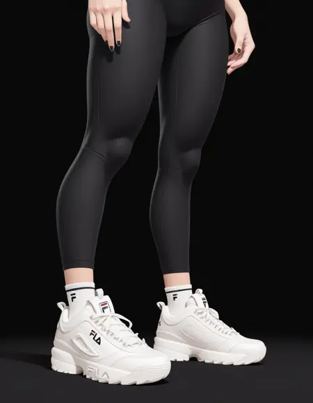 Fila Disruptor 2 White Sneakers [Commission]